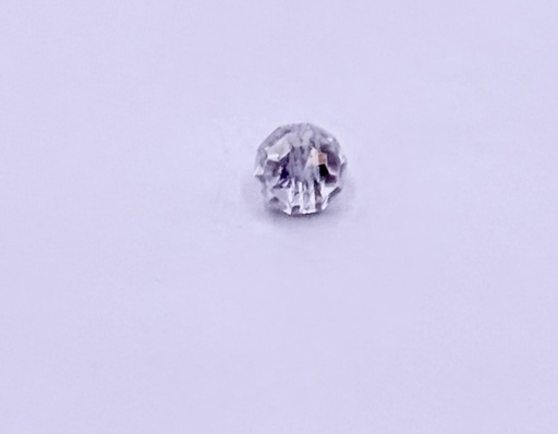 [CR681-5 DENIM BLUE] Icosahedron Shape Crystal Button