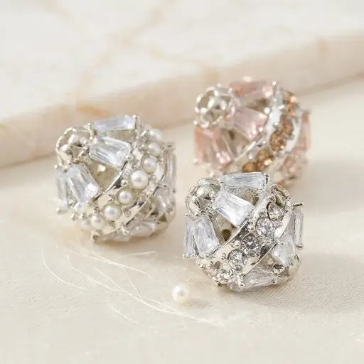 Silver Plating Fancy Kundan Ball