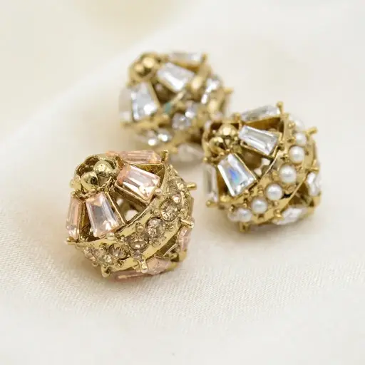 Gold Plating Fancy Kundan Ball