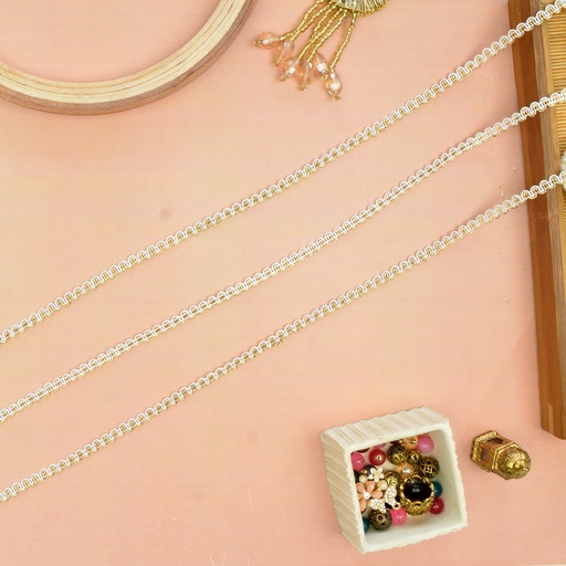 [FEETA47 WHITE GOLD] Fancy Gota Lace