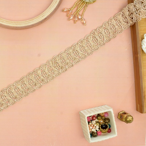 [GOTL739 GOLD] Fancy Gota Lace