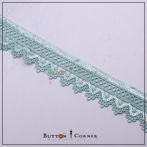 One Side Border Sequence Lace