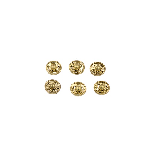 [PRESSNO8 GOLD] Two Part Spring Press Stud
