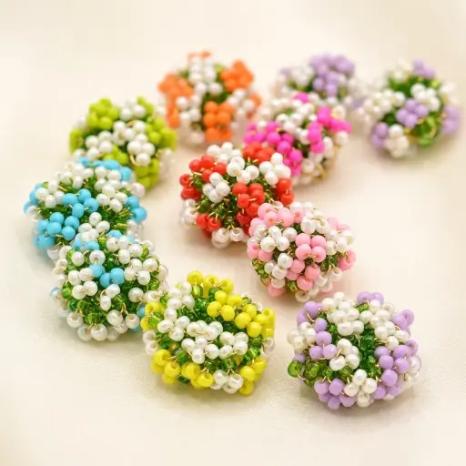 Round Tail Grass Design Beads