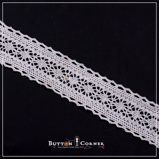 [CRL137 BEIGE] Double Side Border Crochet Lace