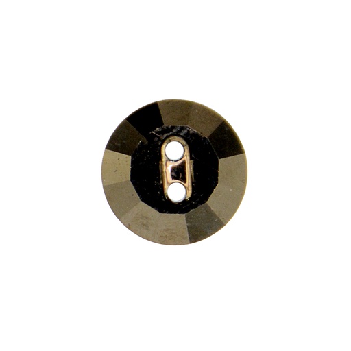 [3002 12mm Jet Nut] Round Shape Swarovski Button 3002