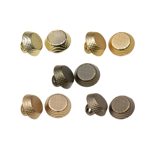 Dotted Surface Metal Shank Button