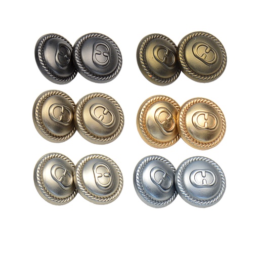 Double G Chain Rim Border Shirt Button