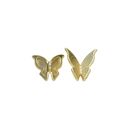 Light Gold Plated Butterfly Shape Metal Button