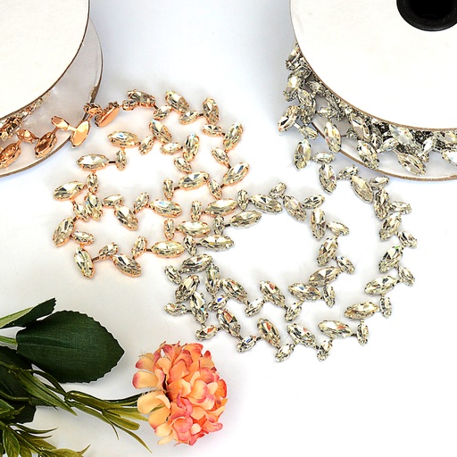 Horse Eye Shape Rhinestone Fancy Chain