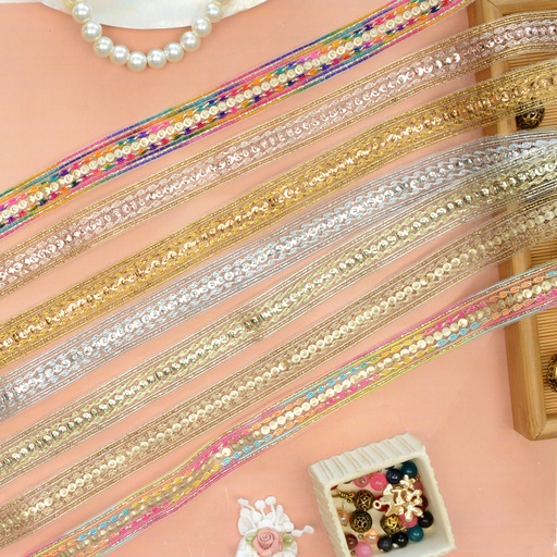 Fancy Sequence Gota Lace