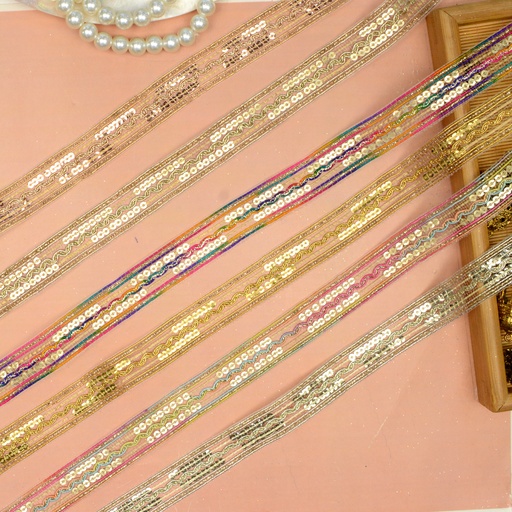 Fancy Sequence Gota Lace