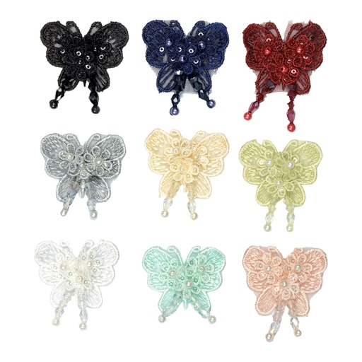3D Organza Butterfly With Pearl