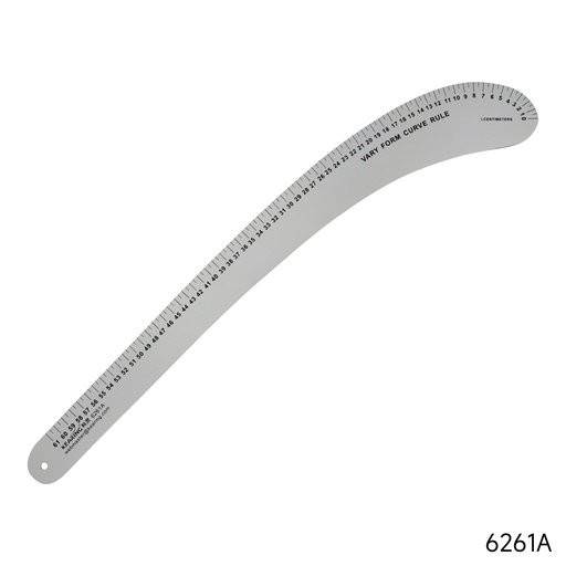 [6261A SILVER] 61cm Aluminum Curve Ruler