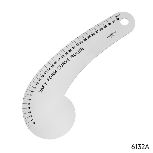 [6132A SILVER] 32 cm Aluminium Curve Ruler