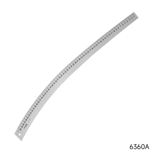 [6360A SILVER] 60cm Aluminum Curve Ruler
