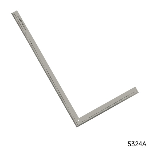 [5324A SILVER] 60cm & 24" L Square Ruler