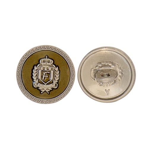 Enamel Coated Crown Metal Button