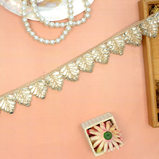 [FANL1200 GOLD] Fancy Metallic Yarn Gota Lace