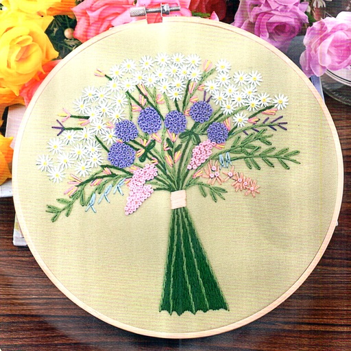 [N1077 MULTI] Hundreds Of Flowers Bloom Embroidery Kit