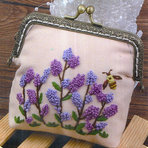 [N5003 MULTI] Heavy Liquorice Clutch Bag Embroidery Kit