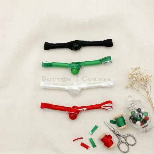 Frog Clasp With Retro Ethnic Style Satin Cheongsam Button With Pearl