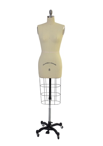 Collapsible Shoulder Dress Form Mannequin with Metal Cage
