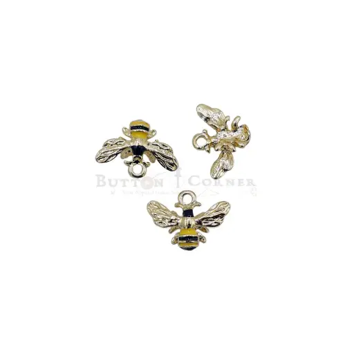 [7366-15] Enamel-Coated Honey Bee Hanging