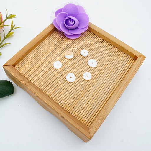 Flat Natural River Sequence Shell Button