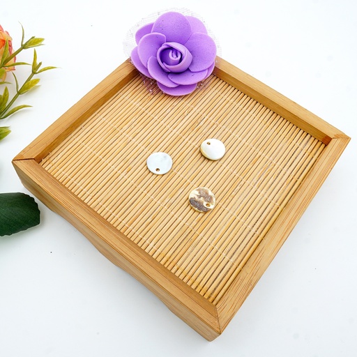 [AGCHRSH-18L] Agoya China Round Hanging Shell Button