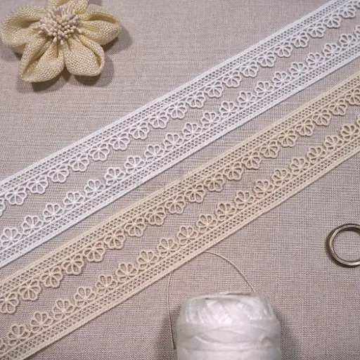 One Side Border Shuttle Lace