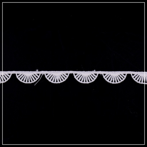 [AY19216-1-WHITE] One Side Border Shuttle Lace