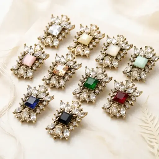 Fancy Kundan Button