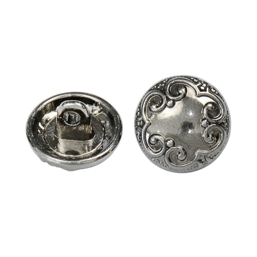 [MBW252] Border Design Metal Shirt Button