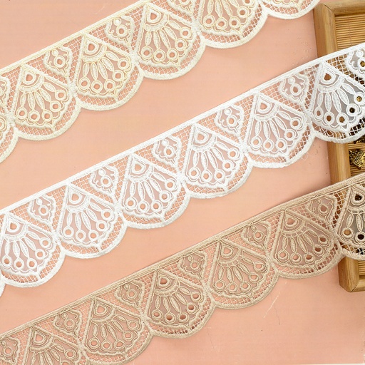 One Side Border Organza Lace