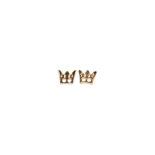 [68035 GOLD] Elegant Crown Shape 2 Hole Shirt Button