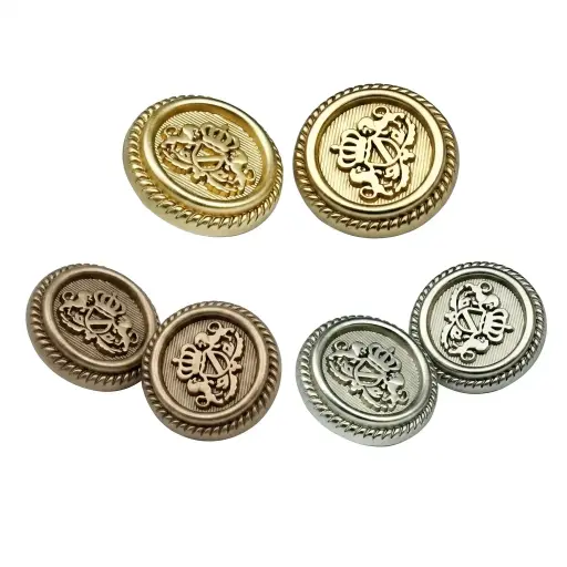 Coat of Arms Heraldic Design Metal Suiting Button
