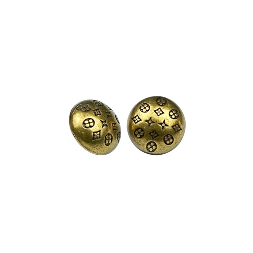 Engraved Design Dome Shank Button