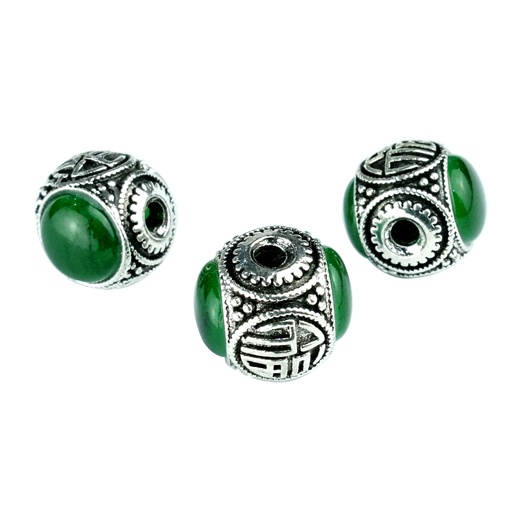 [DM-414 ANCIENT SILVER] Two Sterling Silver Happiness Balls
