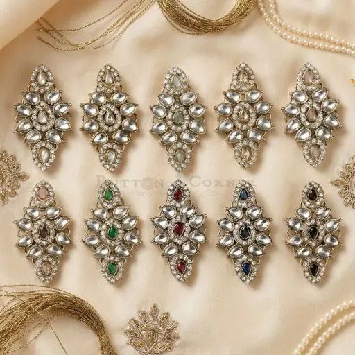 Fancy Kundan Button