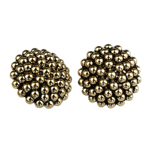 [MBA128 ANCIENT GOLD] Pearl Design Round Suiting Button