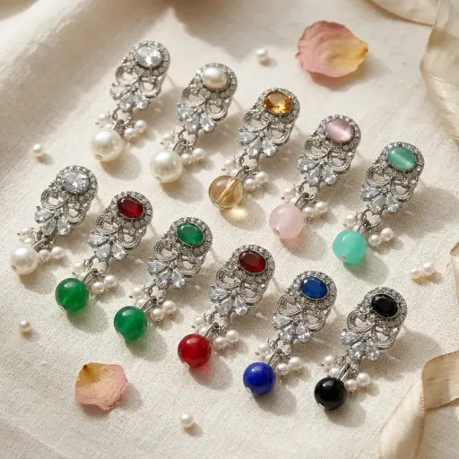 Fancy Kundan Button