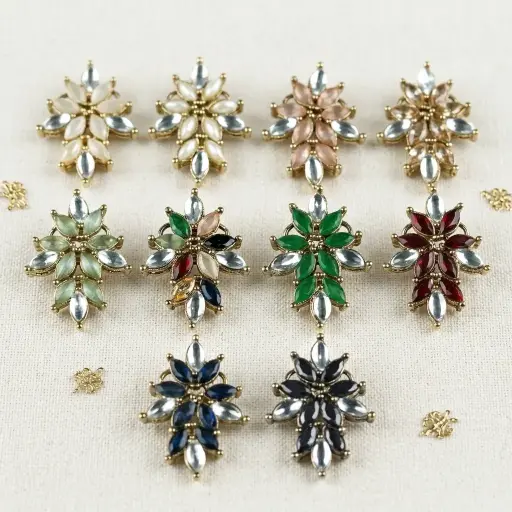 Fancy Kundan Button