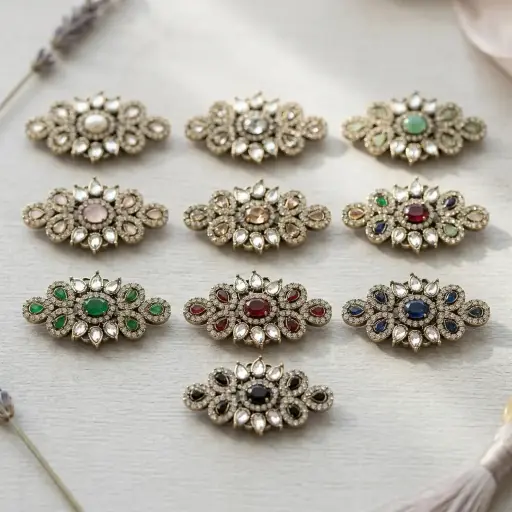 Fancy Kundan Button