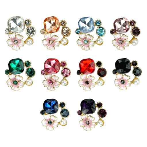 Pearl Rhinestone Crystals Flower Pendant