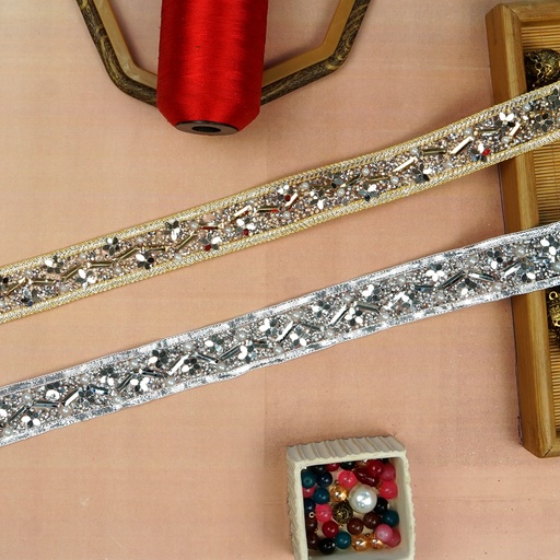 Stick On Fancy Kundan Lace