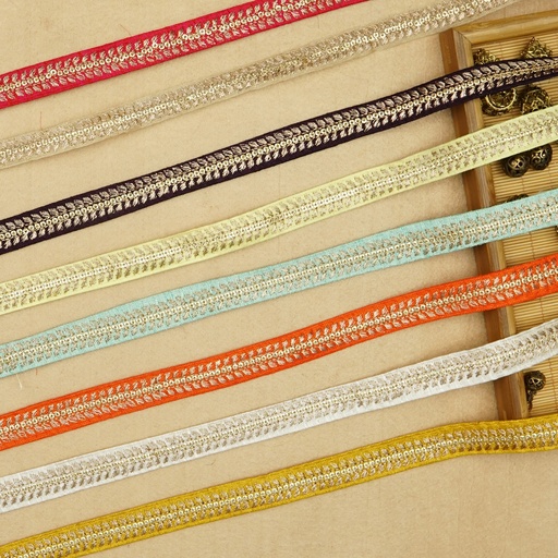 Fancy Metallic Yarn Sequence Lace