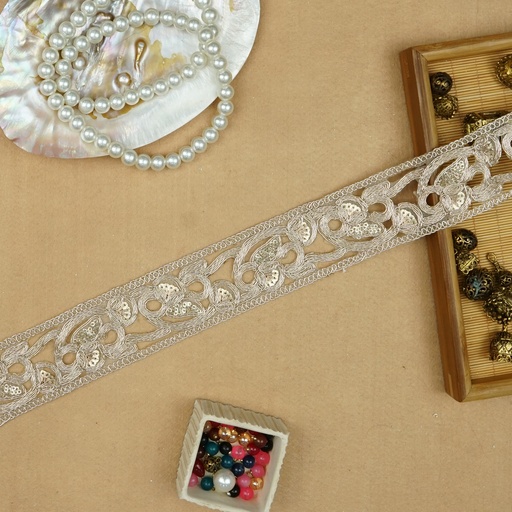 [FANL1356 GOLD] Fancy Sequence Gota Lace