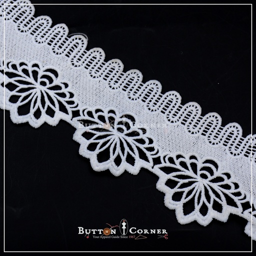 One Side Border Shuttle Lace