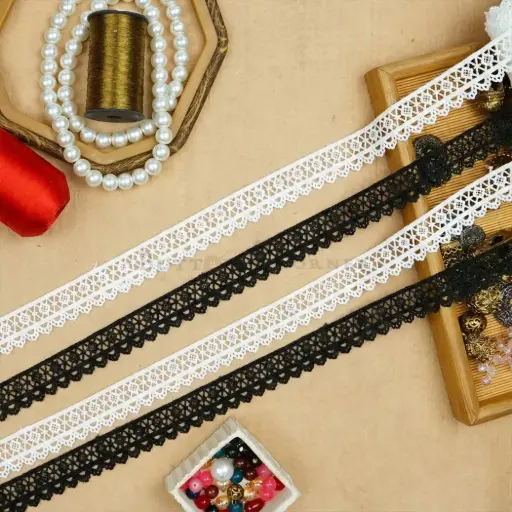 One Side Border Shuttle Lace